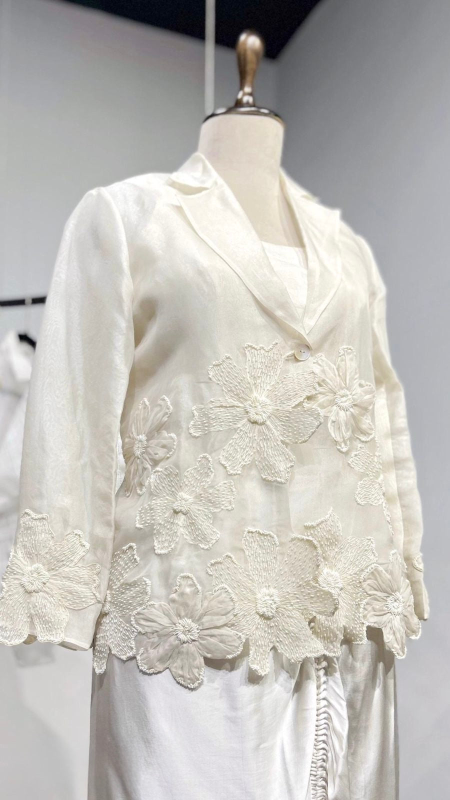 Appliqué Blazer Set