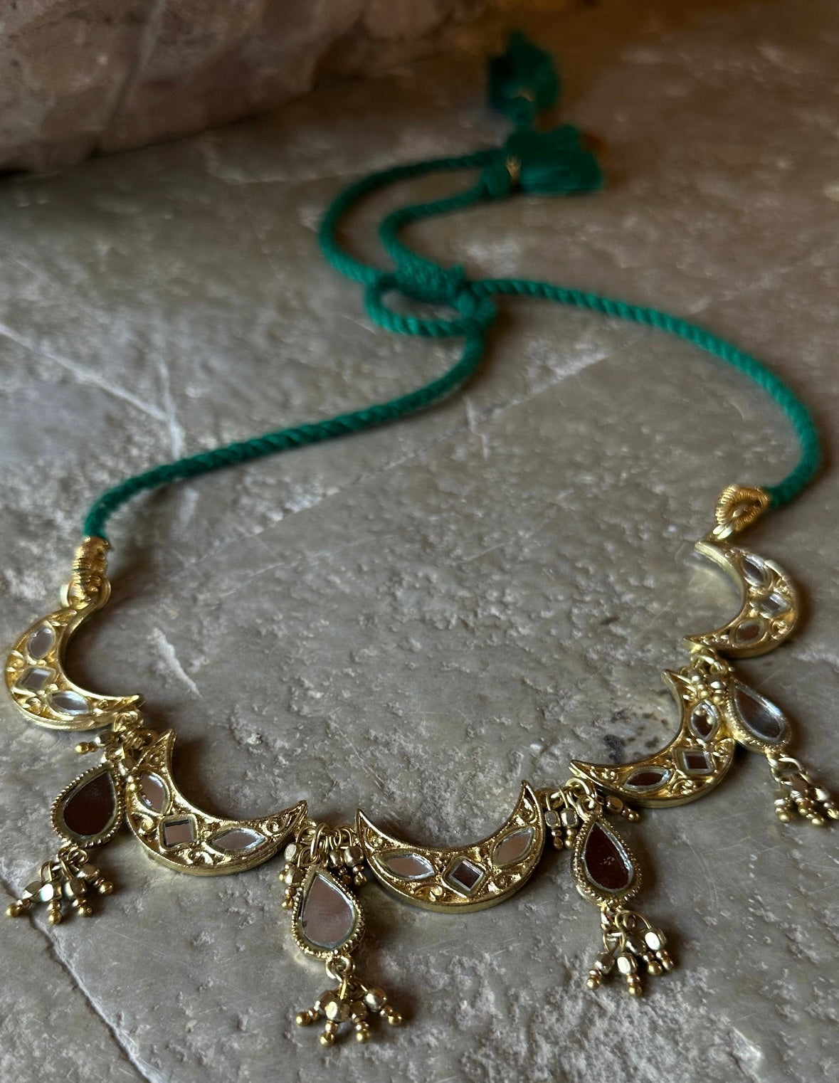 Mirrorwork Chand neckpiece