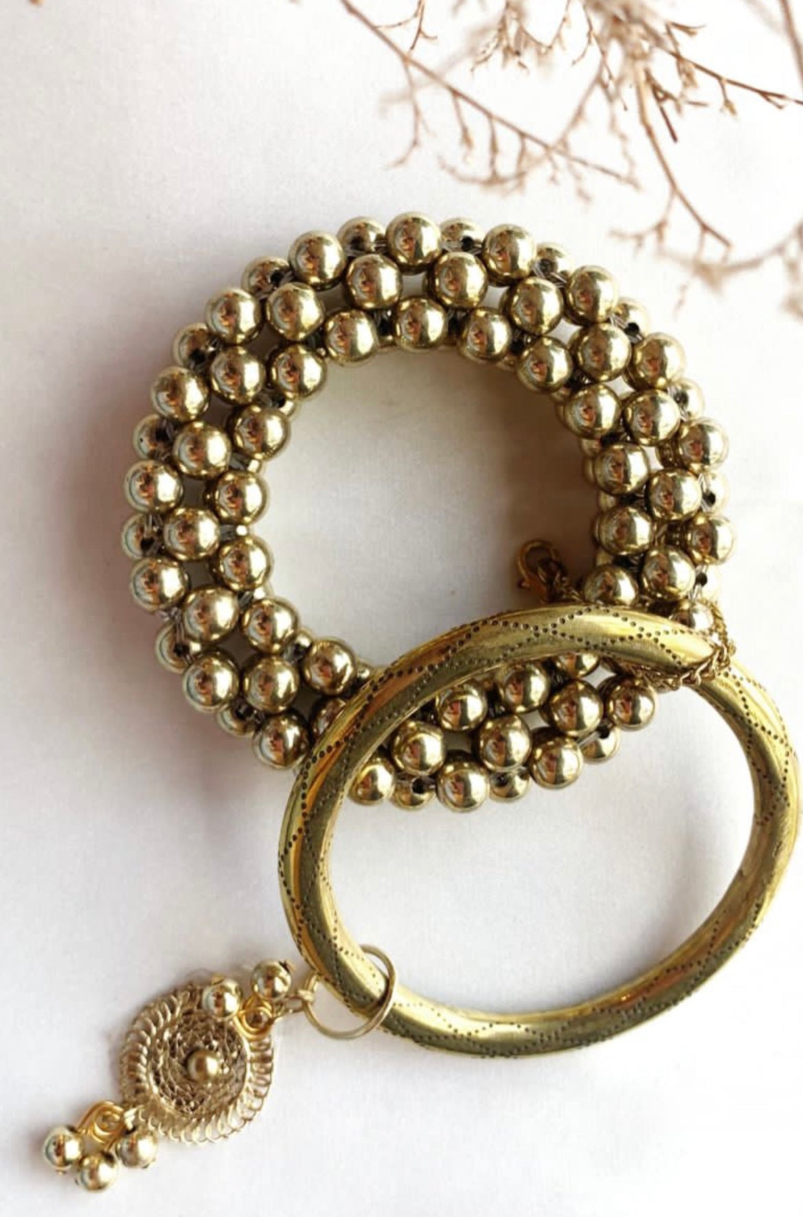 Beaded Bangle Set