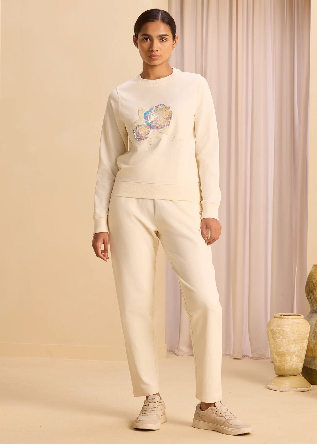 Elevated Rhinestones Tapered Pants