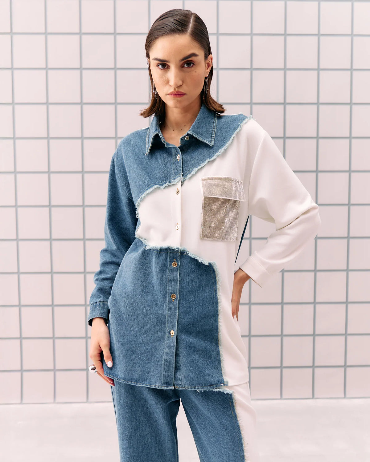 DENIM TIA CO-ORD SET