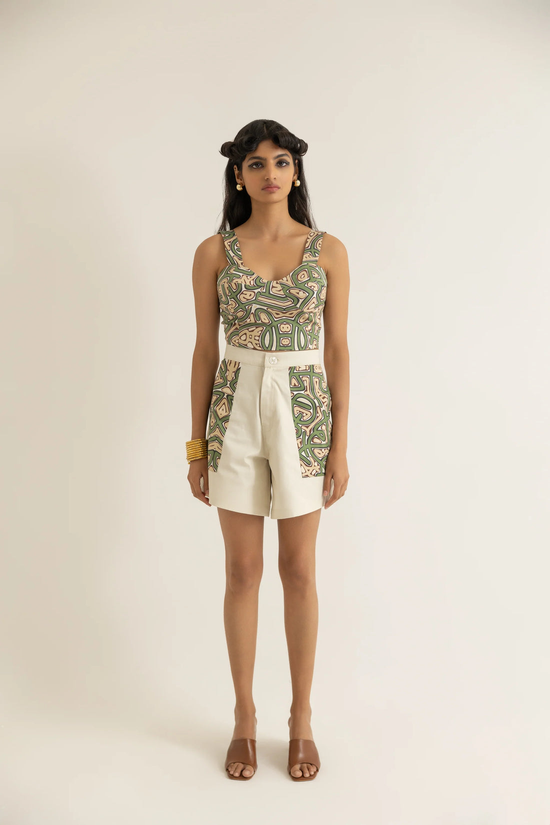 Rural Fantasy Corset, Shorts, Cape, Set