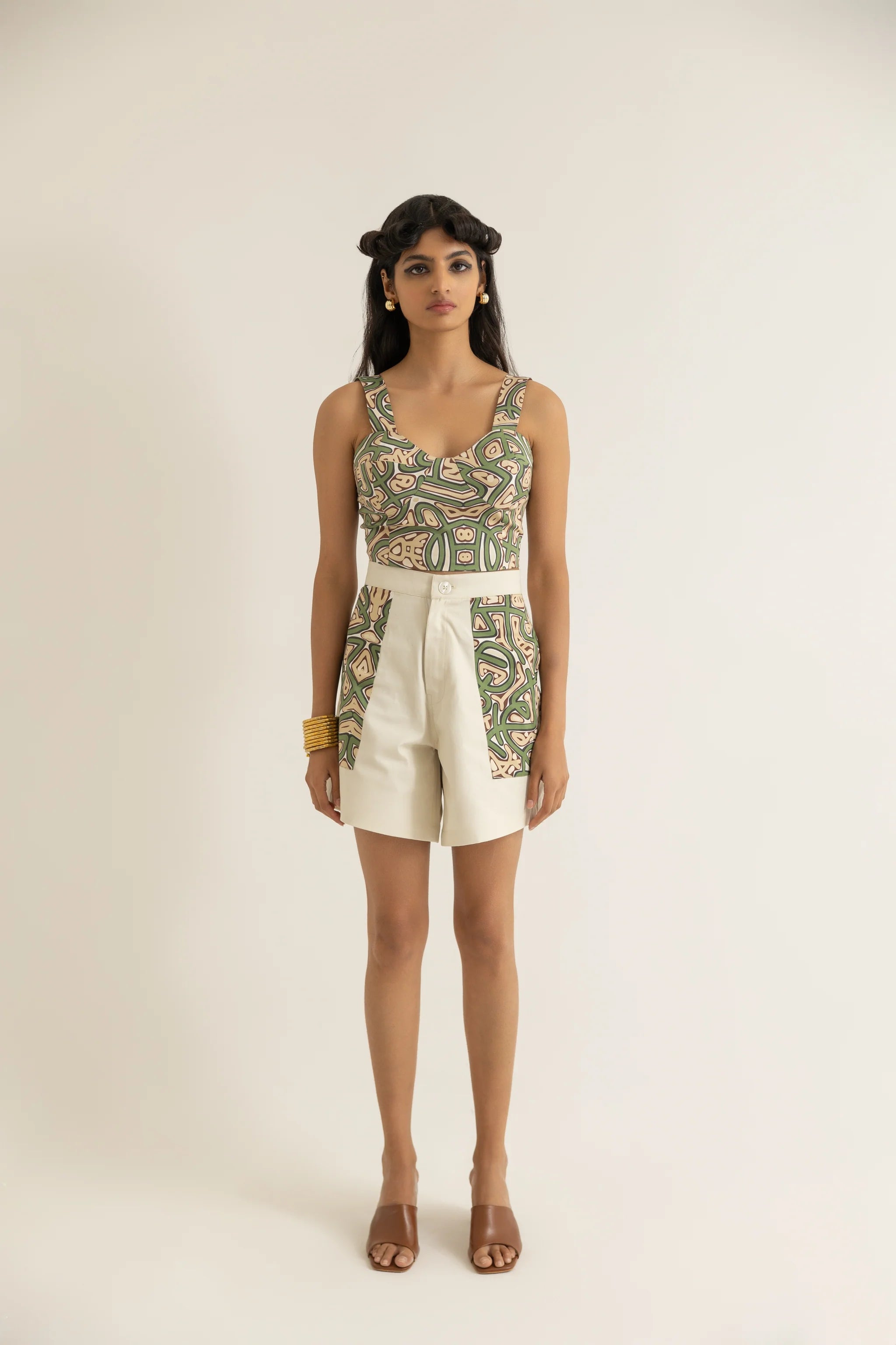 Rural Fantasy Corset, Shorts, Cape, Set