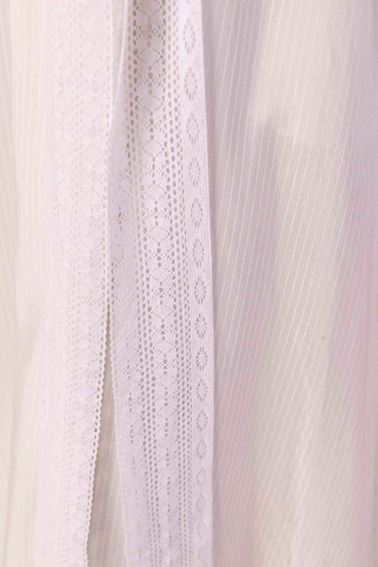 Valencia Stripe Lacy Dress