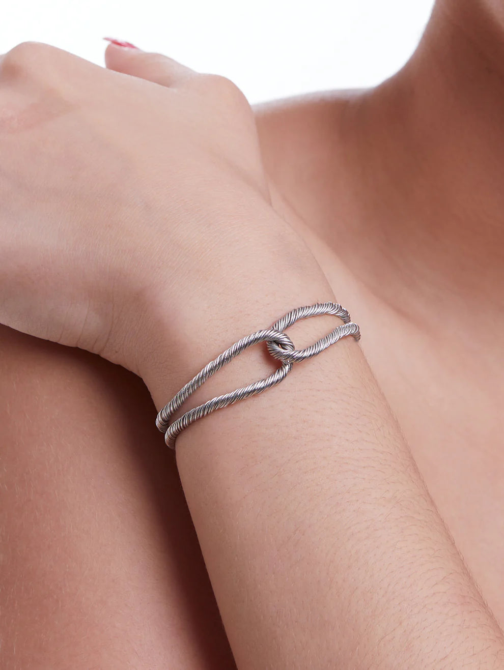 Threaded Interlocked Bracelet