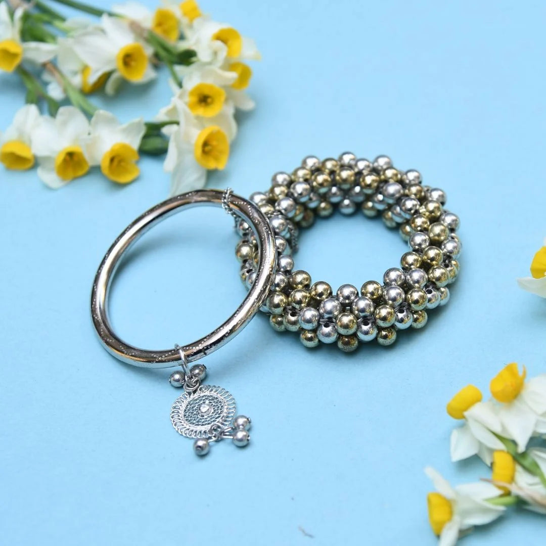 Beaded Bangle Set