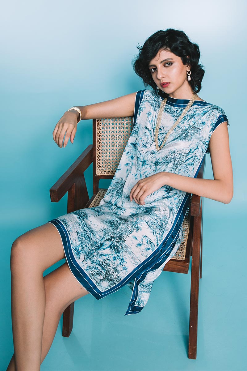 Porcelain Shift Dress