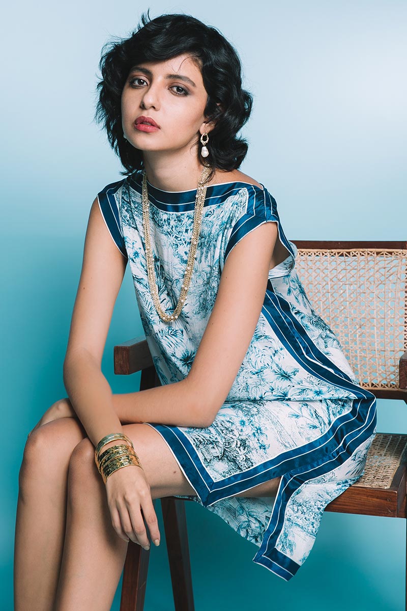 Porcelain Shift Dress