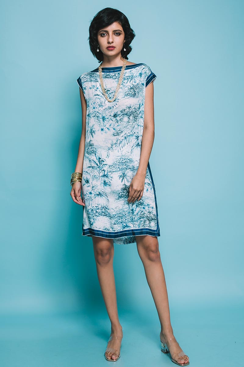 Porcelain Shift Dress