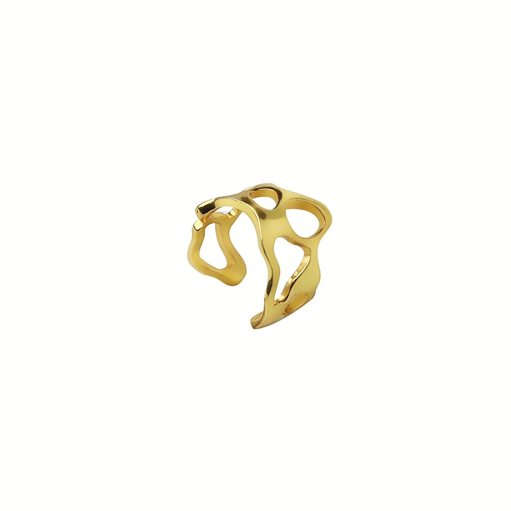 Plain Molten Ring/Ear Cuff