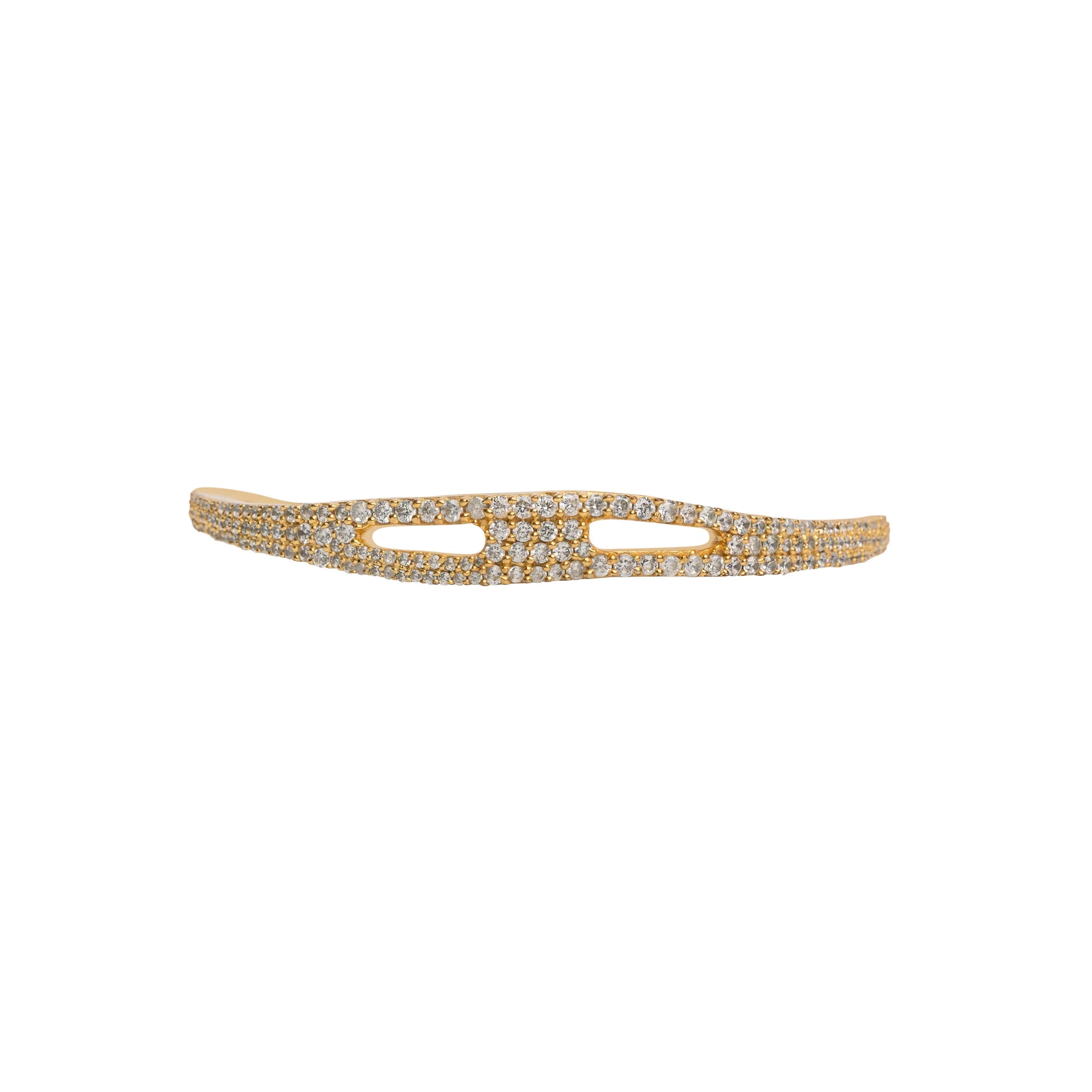 Studded Molten Bangle