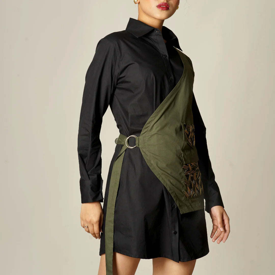 Moanna Half Jacket Shirt Dress