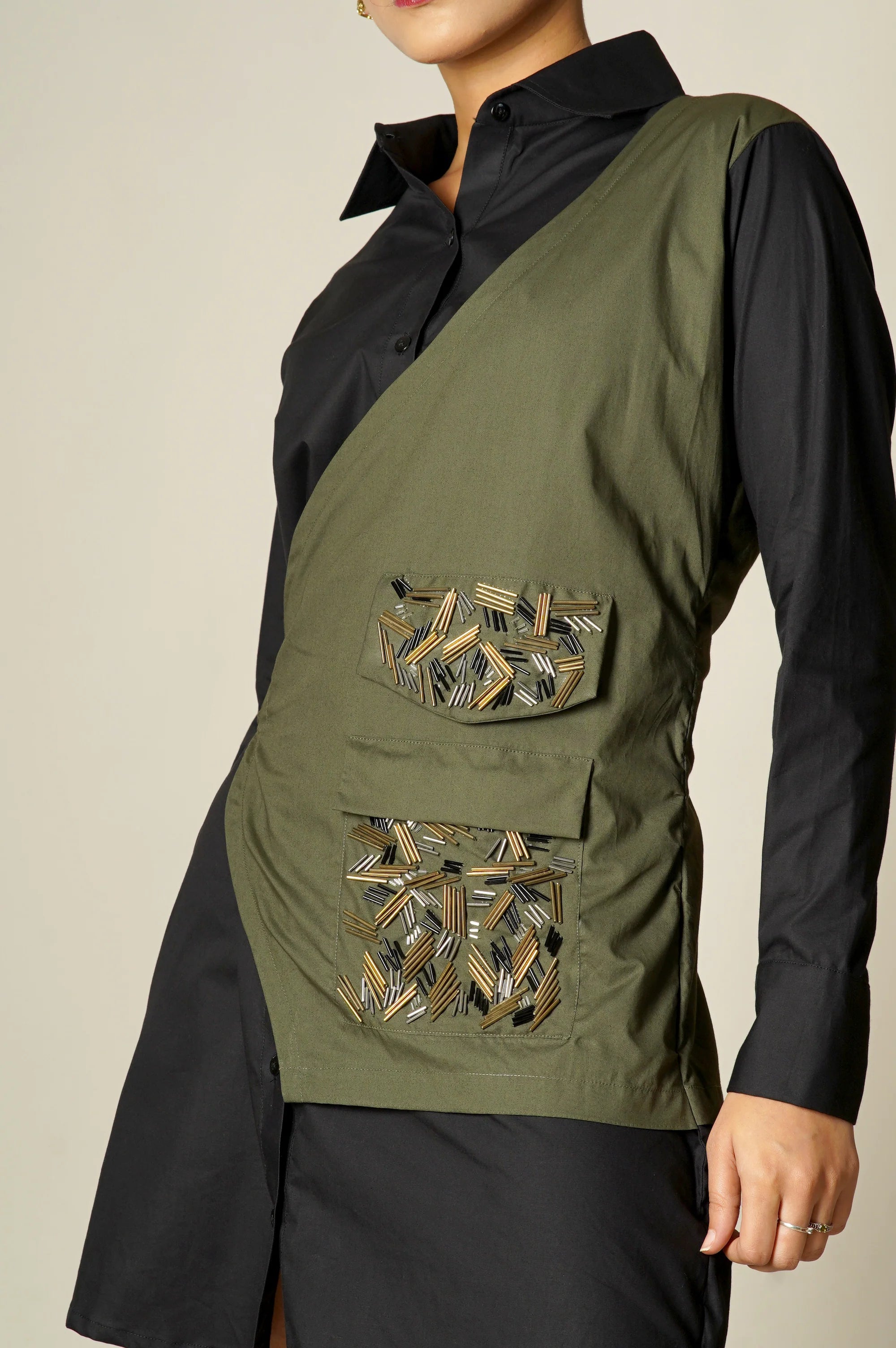 Moanna Half Jacket Shirt Dress