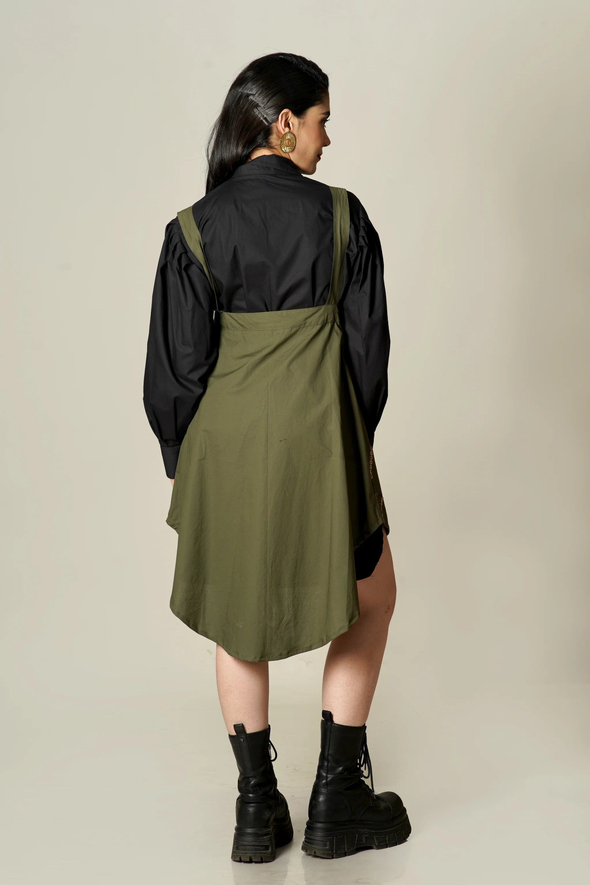 Cora Overlay Jacket Shirt Dress