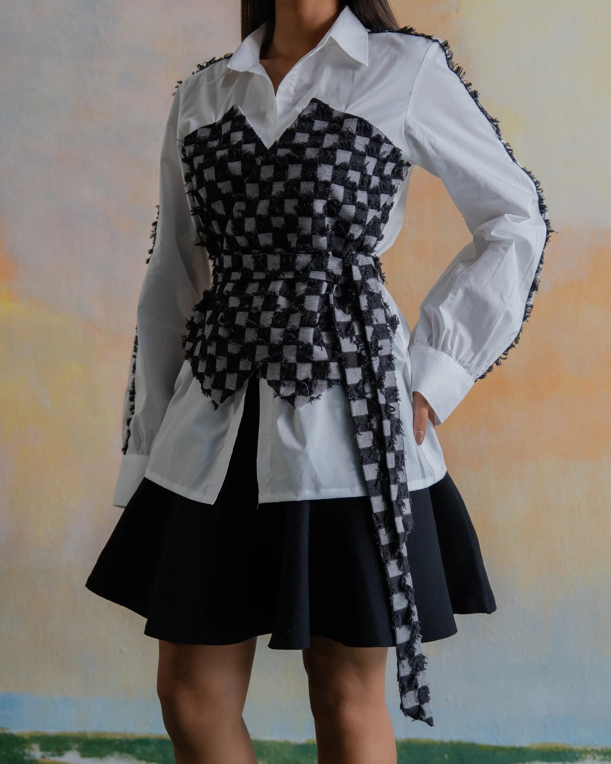 Chalk and Charcoal Shirt