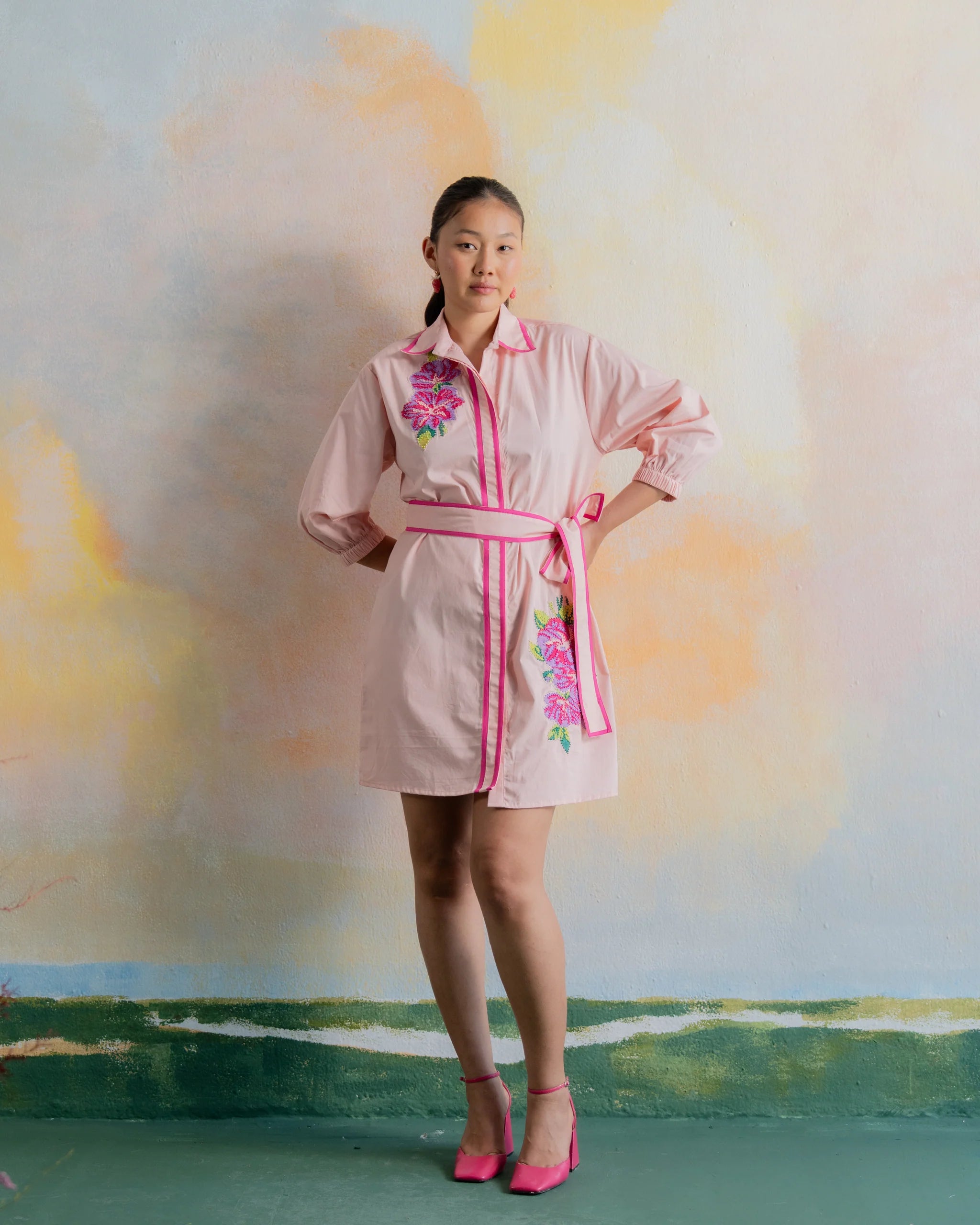 Pink Zinnia Dress