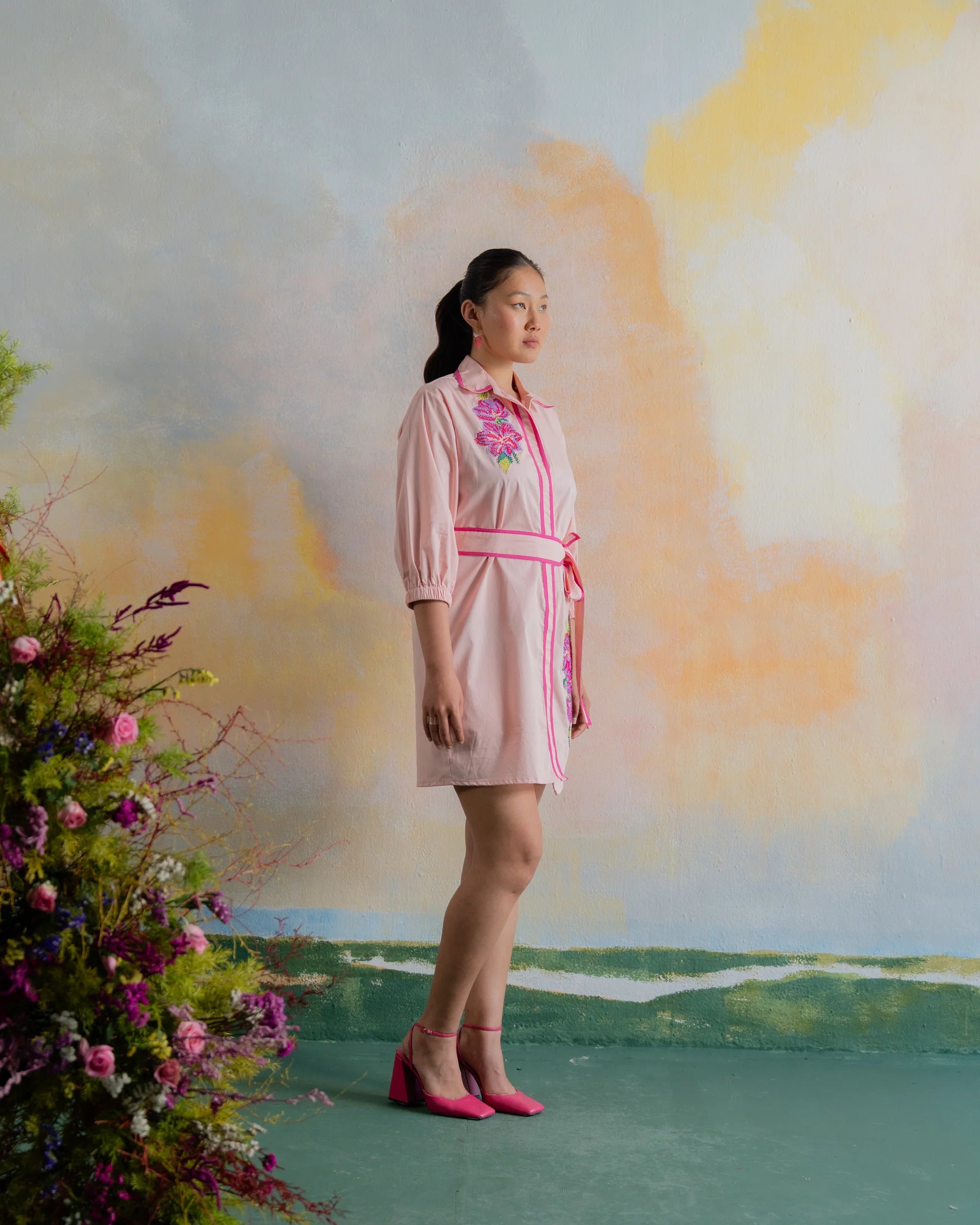 Pink Zinnia Dress