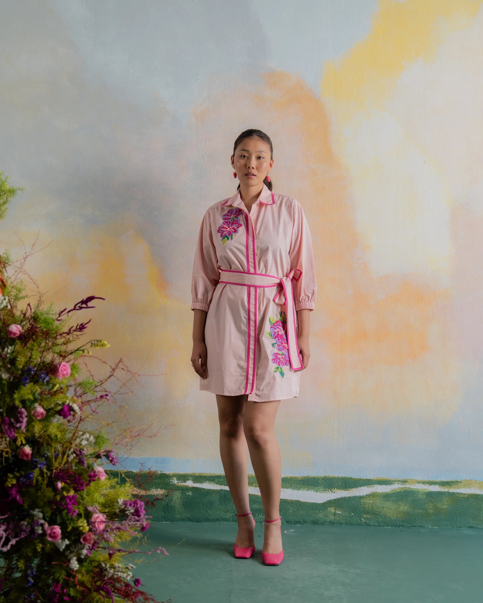 Pink Zinnia Dress