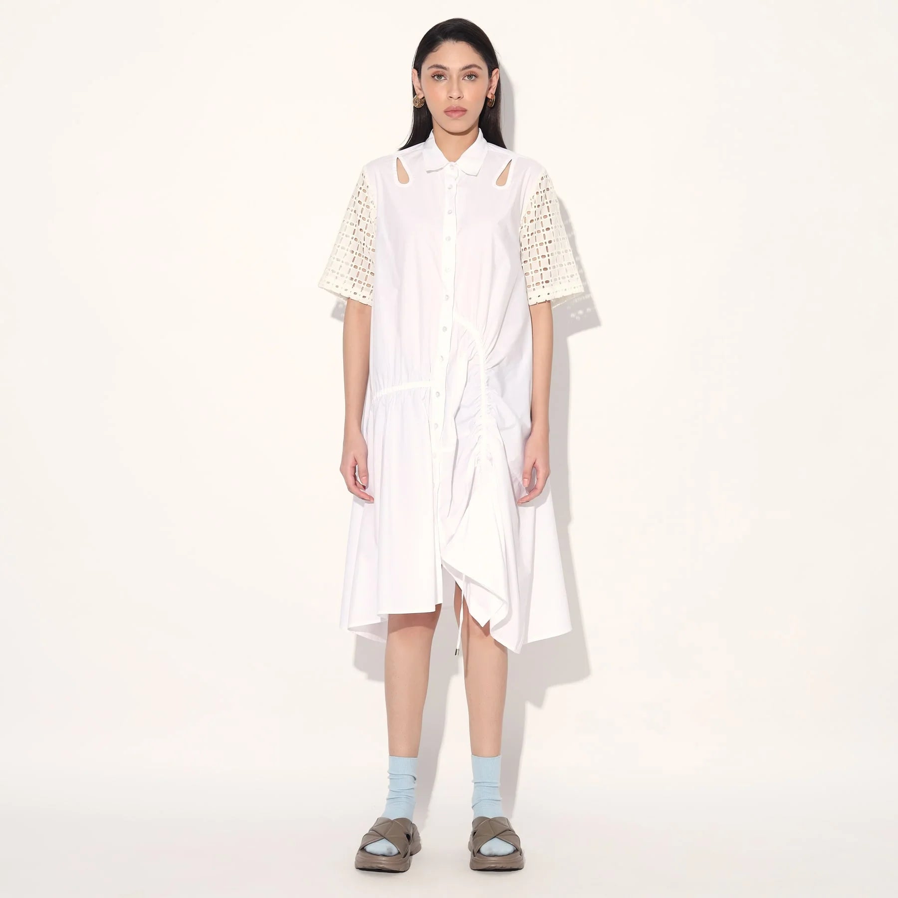 Atlas A-Line Ruched Dress