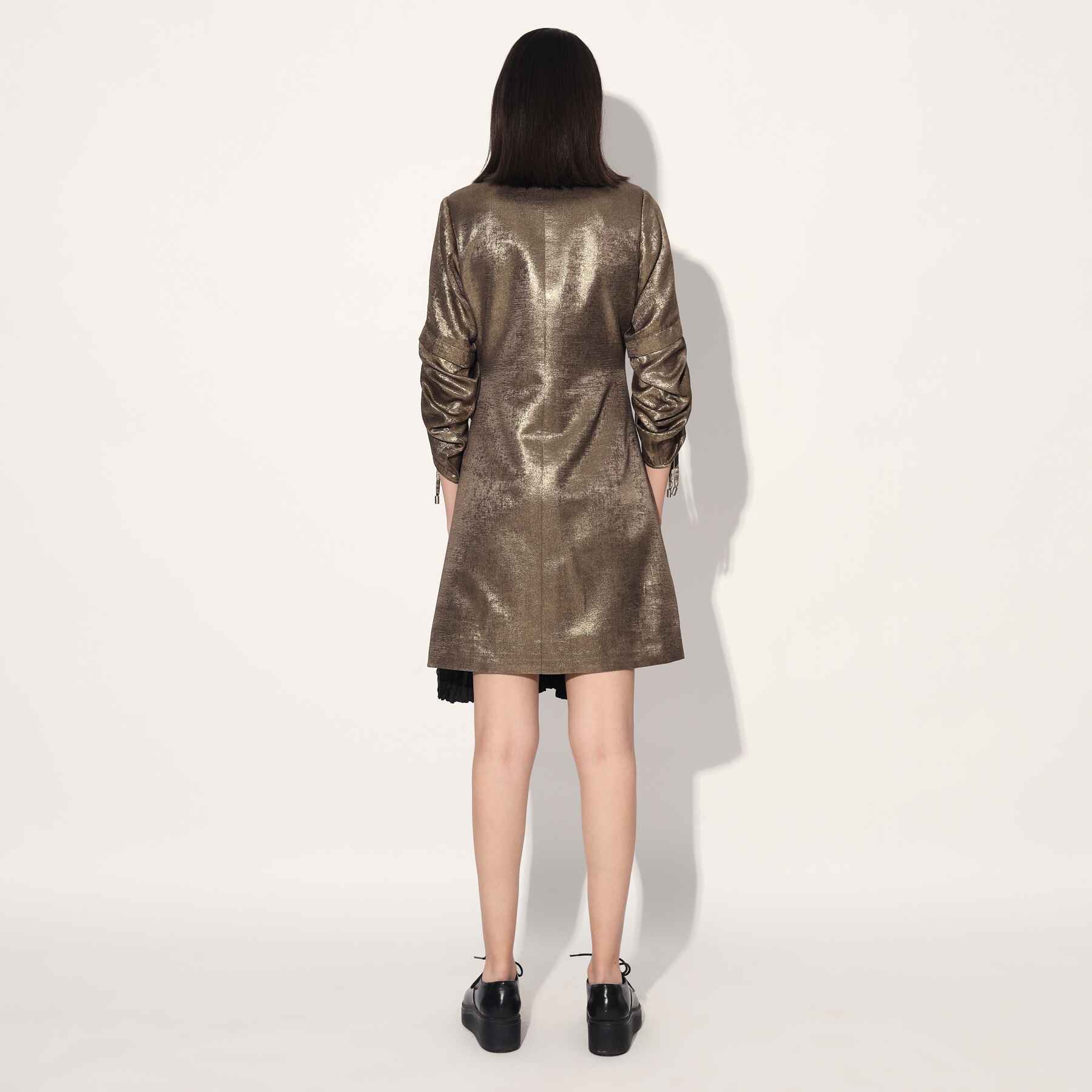 Nebula Gold Wrap Jacket Dress
