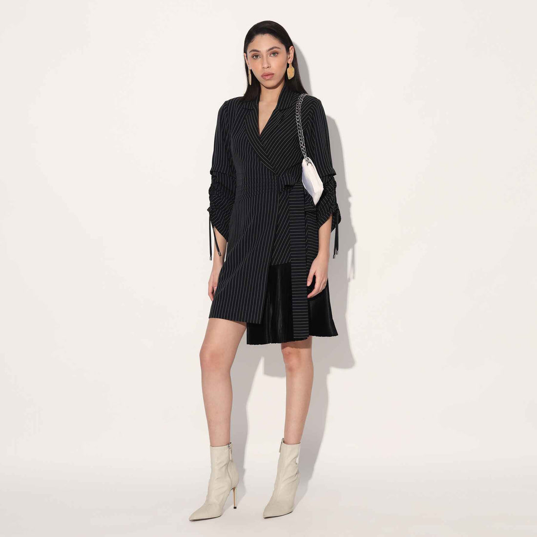 Nebula Striped Jacket Dress