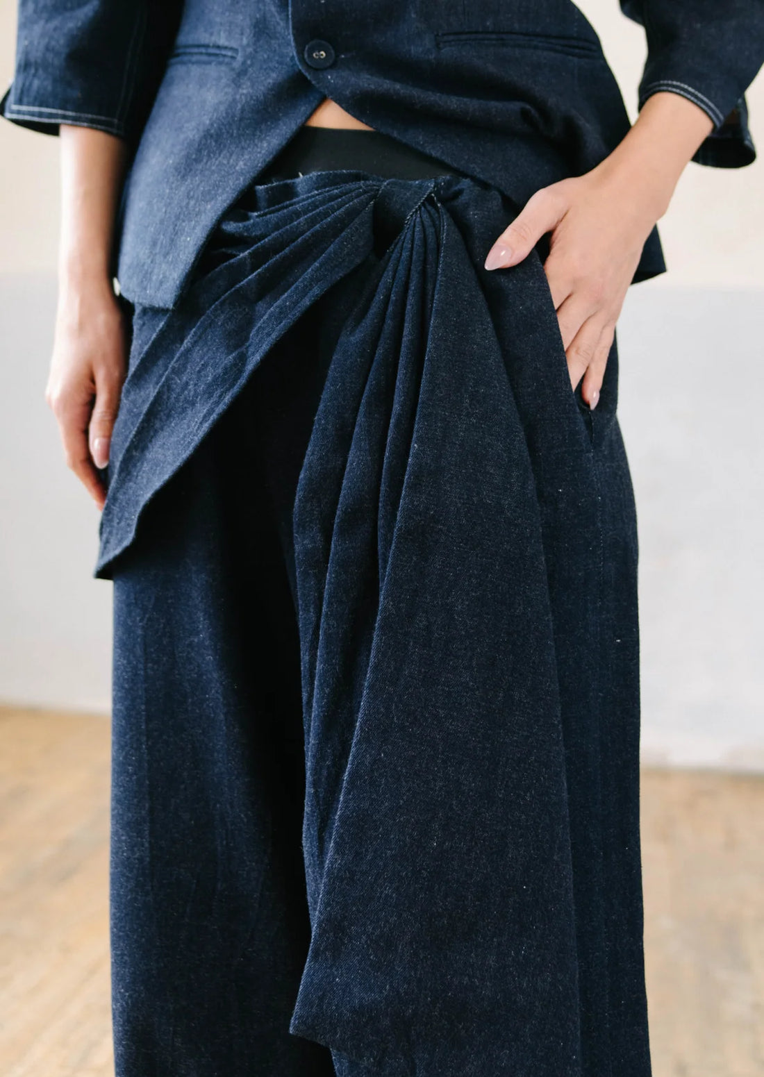 BOW BLUE DENIM
