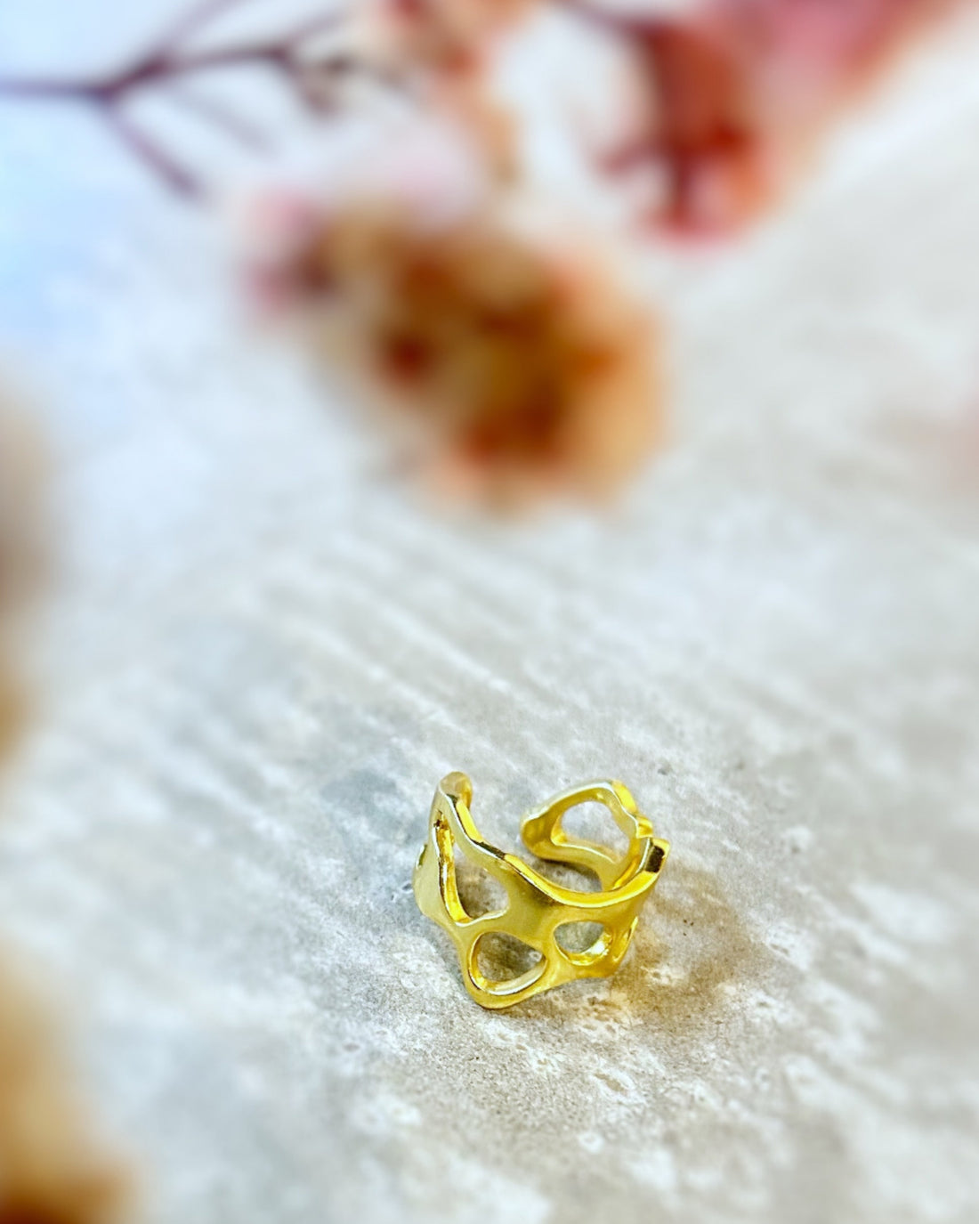 Plain Molten Ring/Ear Cuff