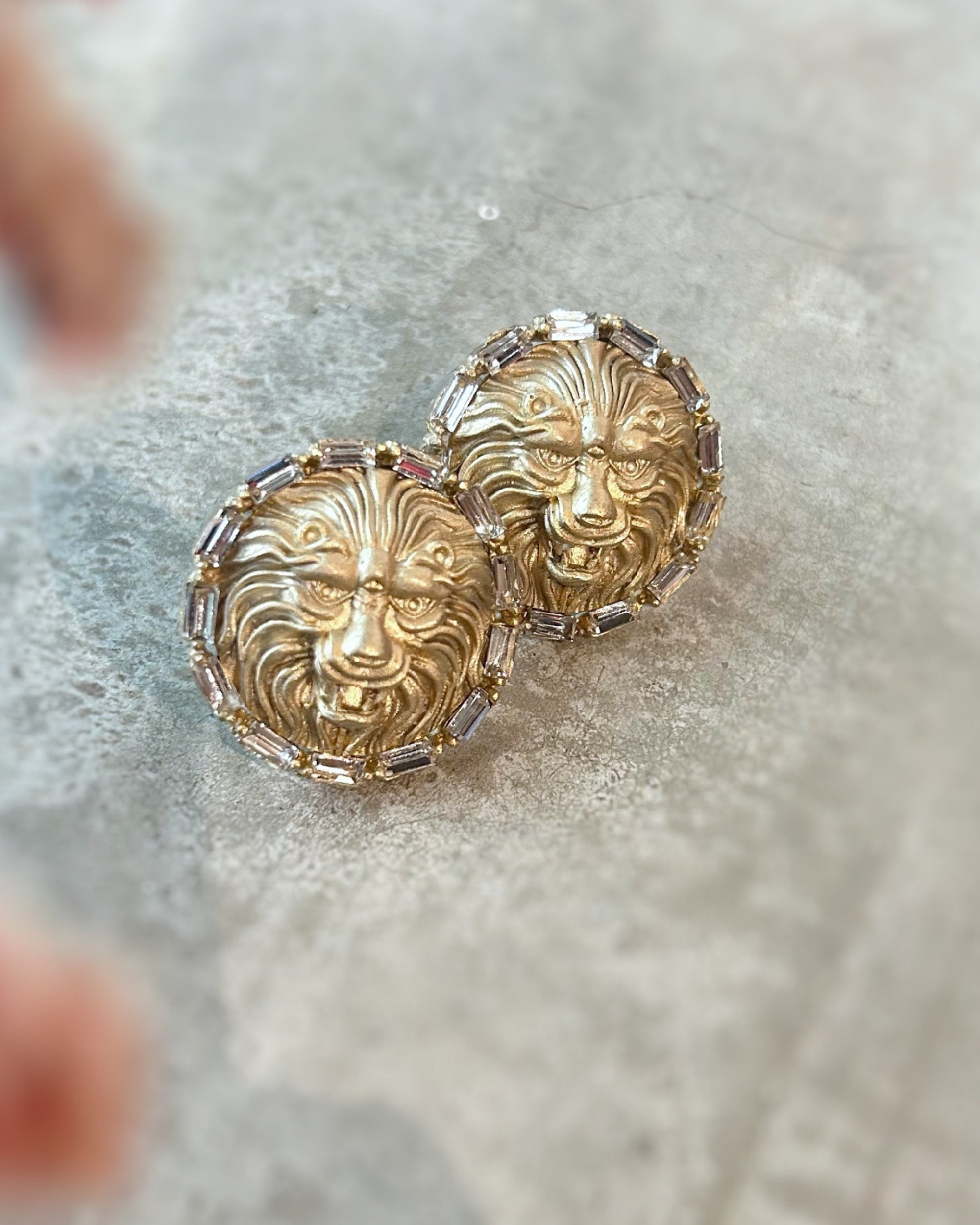 Lion with stones Earrings