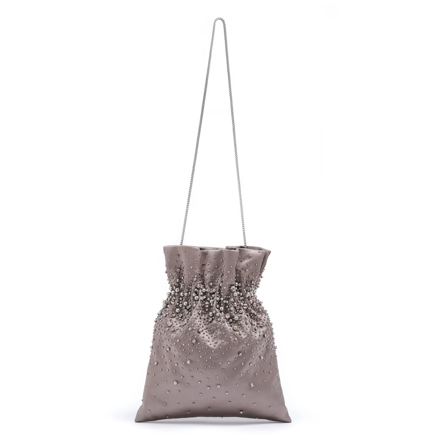 Cabochon Pochon Bag Grey