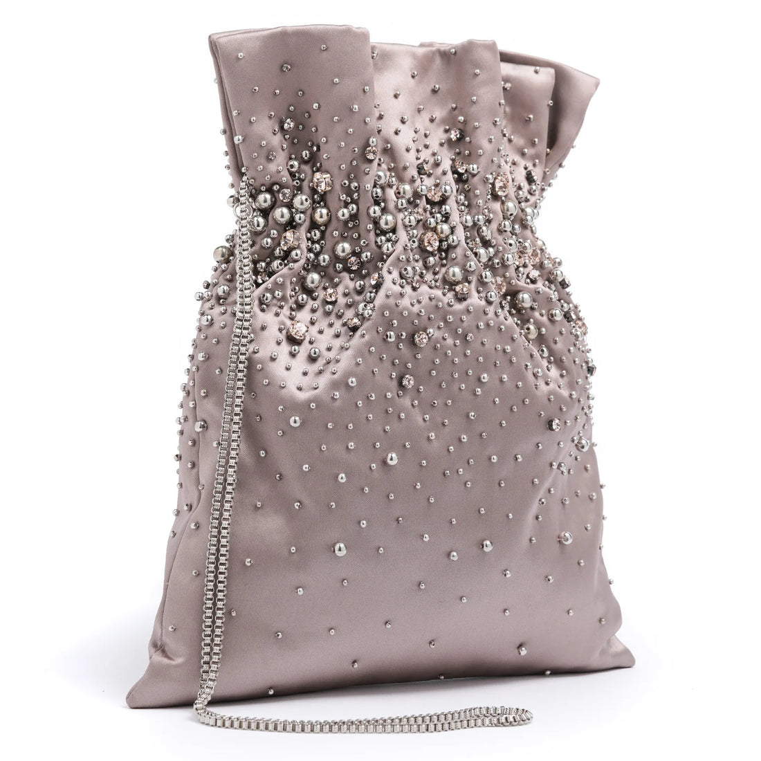 Cabochon Pochon Bag Grey