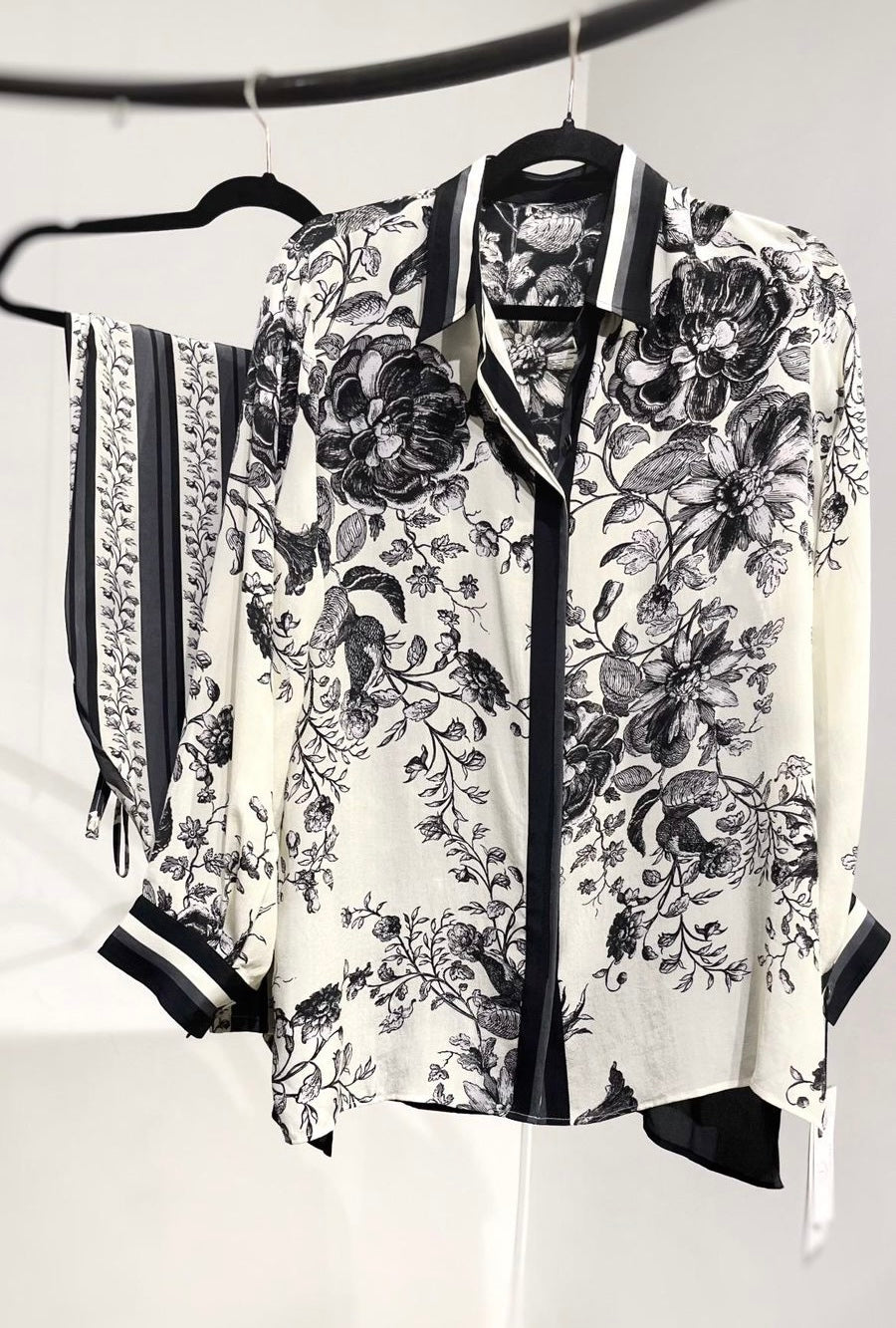 B/W Printed Co Ord Set